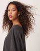Free People Free People nina v-neck oversized T-shirt in black - 2