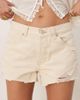 Free People Free People now or never denim shorts in ecru-White - 3