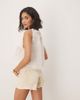 Free People Free People now or never denim shorts in ecru-White - 4