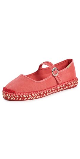 Free People Free People Oasis Mary Jane Espadrilles Washed Salsa