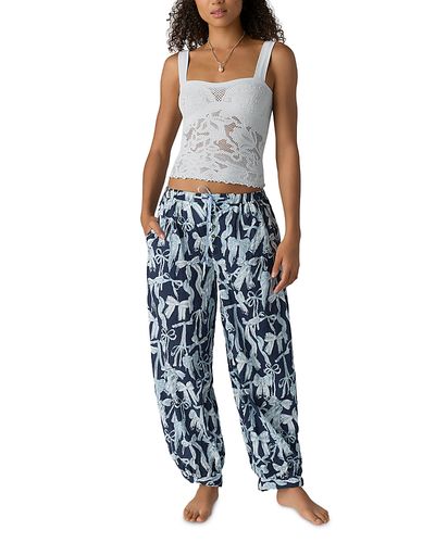 Free People Free People On Repeat Drawstring Cuffed Pajama Pants