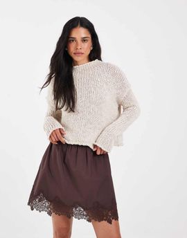 Free People Free People Opal knitted sweater in tea-NEUTRAL