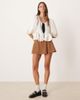 Free People Free People Paradise found suede skort in caramel-pink - 1