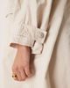 Free People Free People perry washed trench coat in french oak-White - 2