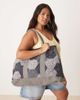 Free People Free People pippa patchwork tote bag in navy blue - 1