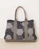 Free People Free People pippa patchwork tote bag in navy blue - 3
