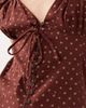 Free People Free People polka dot printed blouse in chocolate-Brown - 2