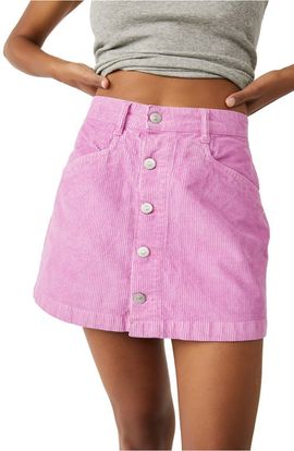 Free People Free People Ray Cotton Corduroy Miniskirt