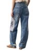 Free People Free People Reverie Patchwork Cotton High Rise Jeans in Vintage - 2