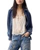 Free People Free People Reverie Patchwork Cotton High Rise Jeans in Vintage - 4