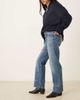 Free People Free People Risk Taker mid rise straight jeans in blue-Red - 2