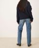 Free People Free People Risk Taker mid rise straight jeans in blue-Red - 3