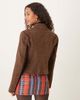 Free People Free People river faux suede jacket in brown - 4