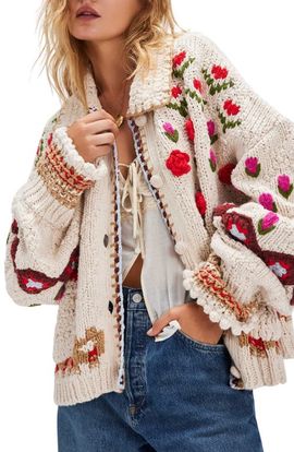 Free People Free People Rosebud Oversize Cardigan