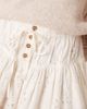 Free People Free People roselle ruffled broderie mini skirt in ivory-White - 4