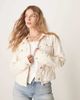 Free People Free People rumors denim jacket in ecru-White - 1