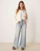 Free People Free People rumors denim jacket in ecru-White - 3