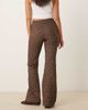 Free People Free People Runway floral flared pants in French chocolate-Brown - 2