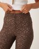 Free People Free People Runway floral flared pants in French chocolate-Brown - 4