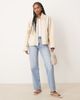 Free People Free People sally canvas jacket in ivory-White - 1