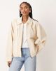 Free People Free People sally canvas jacket in ivory-White - 3