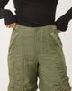 Free People Free People scorpio shirred pants in khaki-Green - 4