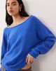 Free People Free People see me sweater in mazarine blue combo - 1