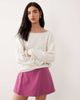 Free People Free People see me sweater in white combo - 1