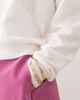 Free People Free People see me sweater in white combo - 2