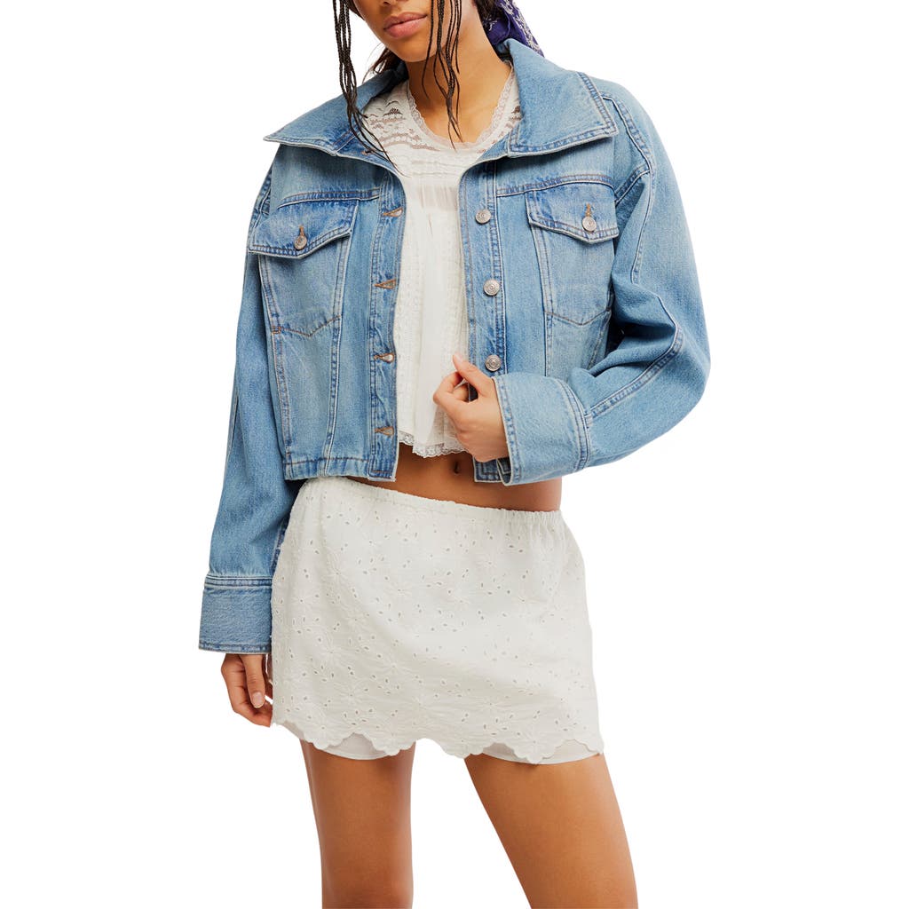 Free People Free People Side to Side Crop Denim Jacket