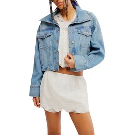 Free People Free People Side to Side Crop Denim Jacket