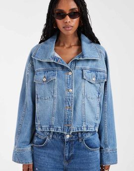 Free People Free People side to side jacket in river wash-Blue