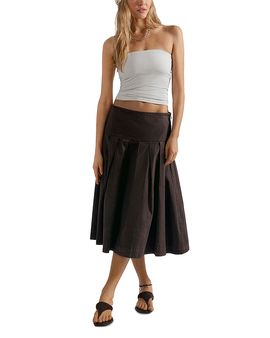 Free People Free People Skipper Pleated Chino Skirt