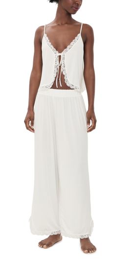Free People Free People Sleepless Summer Pajamas Set Late Snow Combo
