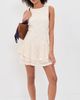 Free People Free People Slow Burn Lace Mini Dress Natural Combo - 2