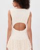 Free People Free People Slow Burn Lace Mini Dress Natural Combo - 4