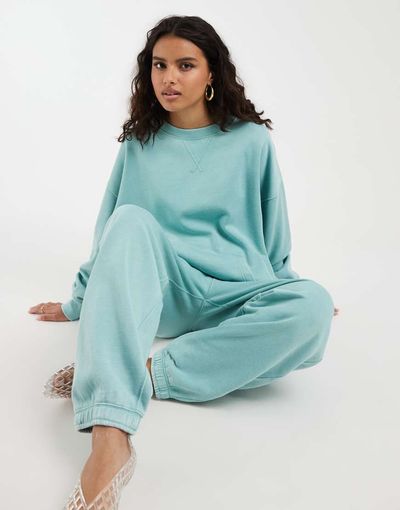 Free People Free People slow it down sweater in blue