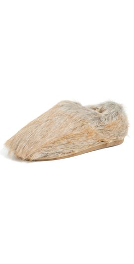 Free People Free People Snowed In Slippers Beige Multi