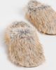 Free People Free People Snowed In Slippers Beige Multi - 5