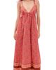 Free People Free People Sorrento Stroll Printed Dress Tart Berry Combo - 1