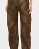 Free People Free People Spotlight Faux Leather Trousers Chocolate Brown - 2