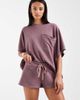 Free People Free People staycation sleep shorts in eldberry tea - part of a set-Purple - 1