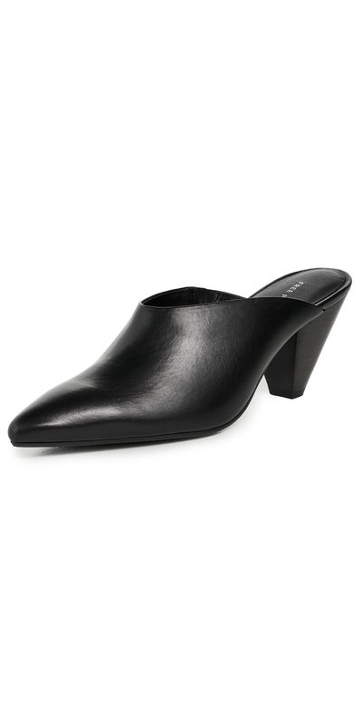 Free People Free People Stellar Mules Black Leather