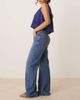 Free People Free People stride straight leg wide jeans in mid wash blue - 3