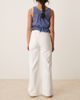 Free People Free People stride straight leg wide jeans in optic white - 2