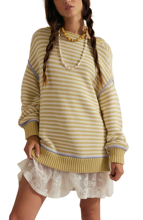 Free People Free People Stripe Cotton Sweater