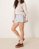Free People Free People striped pull-on shorts in blue multi - 1