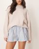 Free People Free People striped pull-on shorts in blue multi - 4