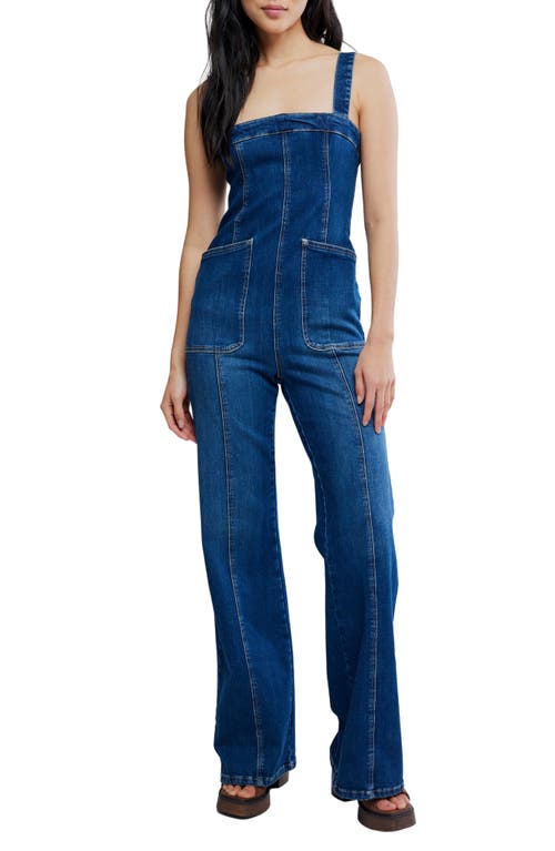Free People Free People Suns Out Denim Bootcut Jumpsuit