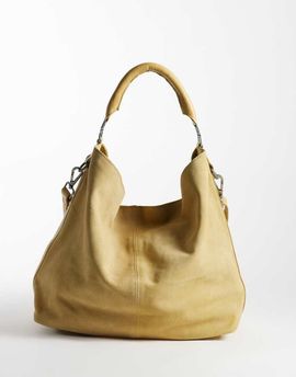 Free People Free People Suzie suede slouch tote bag in harvest gold-NEUTRAL